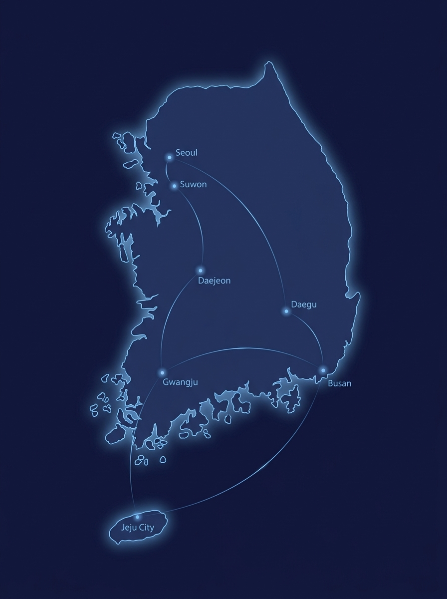 위너세무회계 전국 서비스 지도