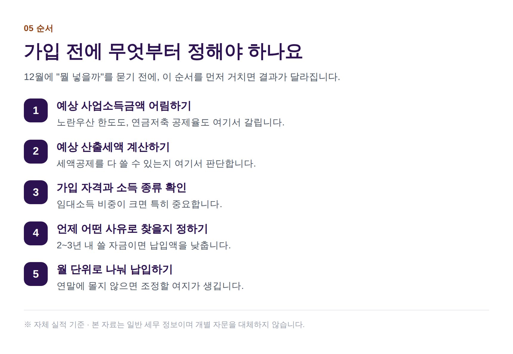 병점 종소세 세무사가 권하는 절세상품 가입 전 5단계 순서