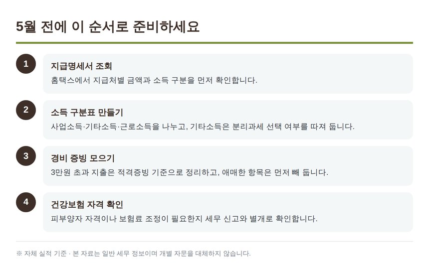 쇼호스트 종소세 신고 세무사와 준비하는 5월 신고 4단계