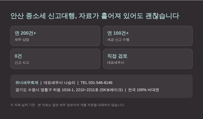 위너세무회계 대표세무사 직접 검토
