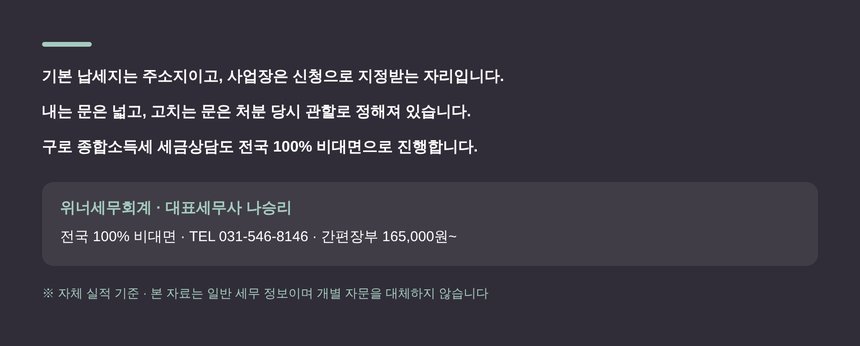 위너세무회계 종합소득세 신고 안내