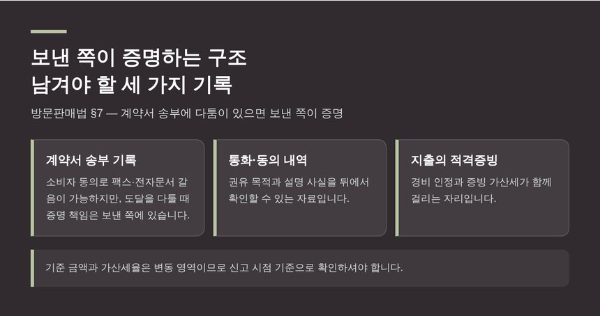 계약서 송부 기록과 적격증빙 등 남겨야 할 세 가지 기록