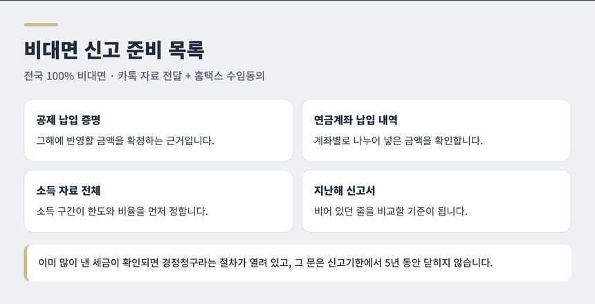 익산 종소세 세무사와 비대면으로 진행할 때 준비할 자료 목록