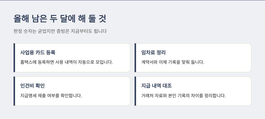 올해 남은 두 달에 정리해 둘 네 가지